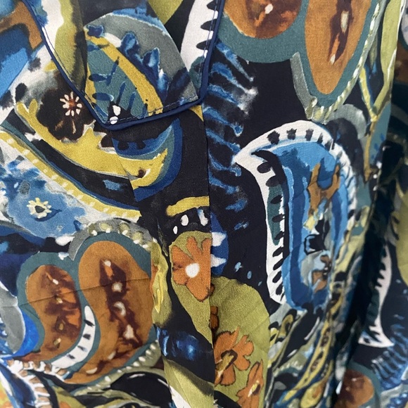 Lafayette 148 New York Silk Paisley blouse - Picture 2 of 9